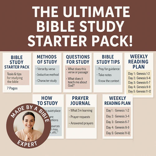 📘 Bible Study Starter Pack